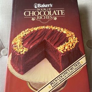 Vintage Collectible Baker’s Book of Chocolate Riches Cookbook 1985